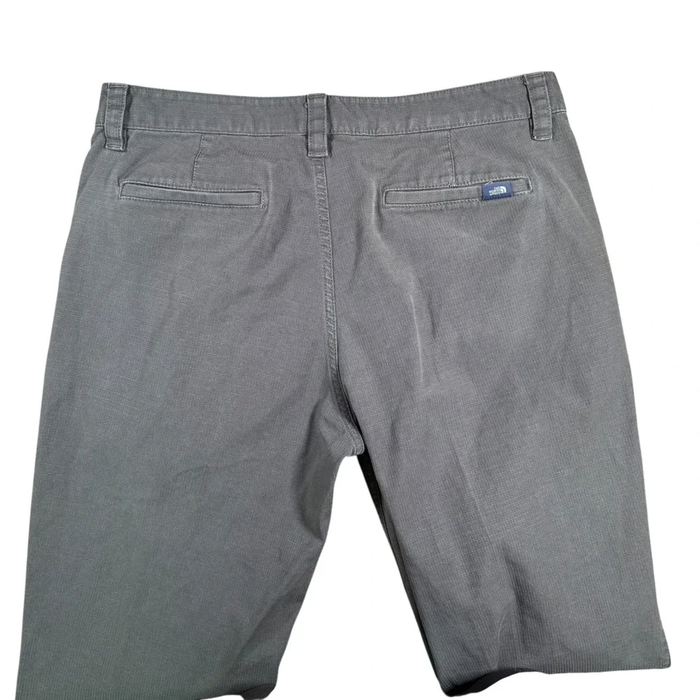 Vintage North‎ Face Mens 34 Gray Ripstop Hiking Canvas Pants Regular Fit Casual